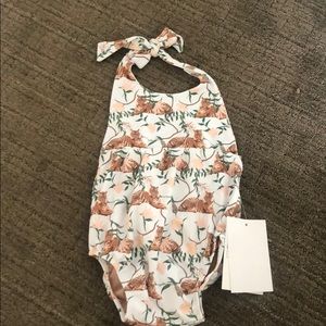 NWT Kortni Jeane Mini Romper One Piece Tiger 2T